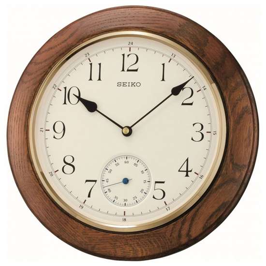 Seiko Wooden Wall Clock QXA432B QXA432BN