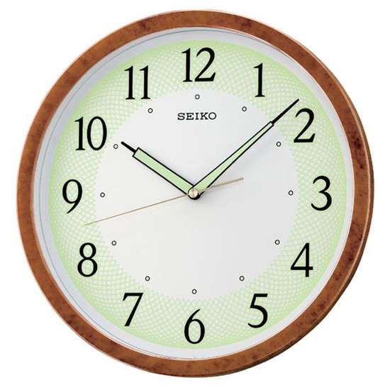 Seiko Quartz Lumibrite Analog Wall Clock QXA472B QXA472BN