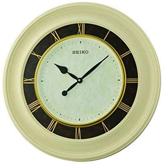 Seiko Analog Ivory Wall Clock QXA646CN QXA646C