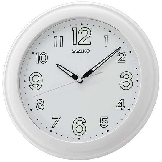 Seiko Quartz Lumibrite Analog Wall Clock QXA721W QXA721WT