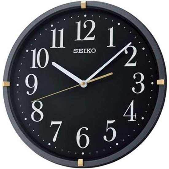 Seiko Decor Black Wall Clock QXA746J