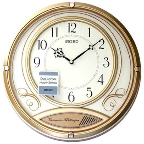 Seiko Westminister Whittington Dual Chime Wall Clock QXD213GN QXD213G