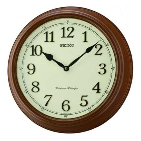 Seiko Westminster Whittington Chimes QXD214B Wall Clock