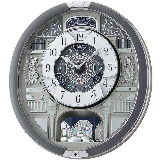 Seiko Melodies in Motion Wall Clock QXM366S (Singapore Only)