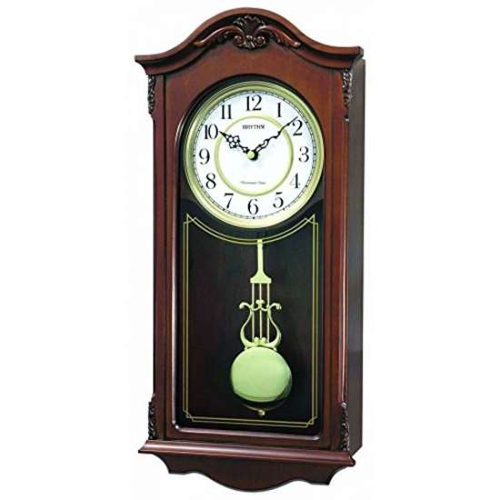 Rhythm Pendulum Wooden Wall Clock CMJ502FR06 (Singapore Only)