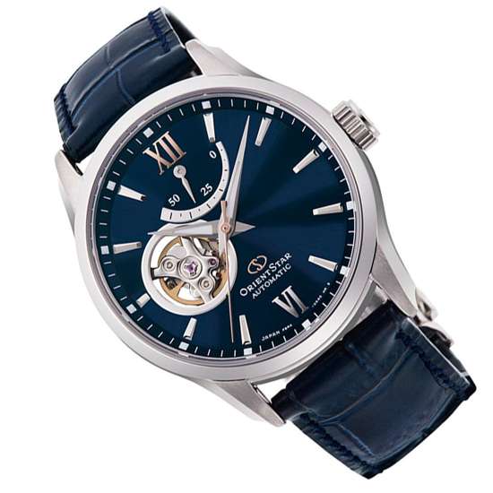 Orient Star RE-AT0006L RE-AT0006L00B Automatic Blue Semi Skeleton Watch