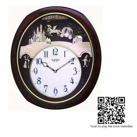 Rhythm Magic Motion Princess Fantasy Clock 4MH862WU23