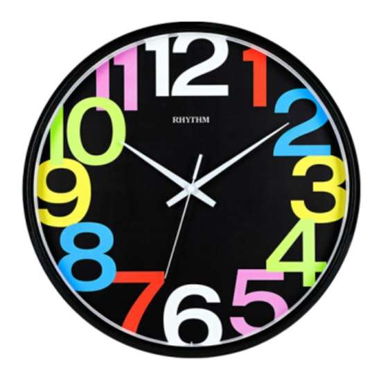 Rhythm CMG589BR76 Colorful Analog Wall Clock