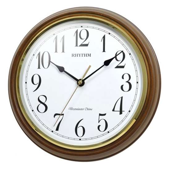 Rhythm Westminster Chime CMH759NR06 Wood Decor Wall Clock