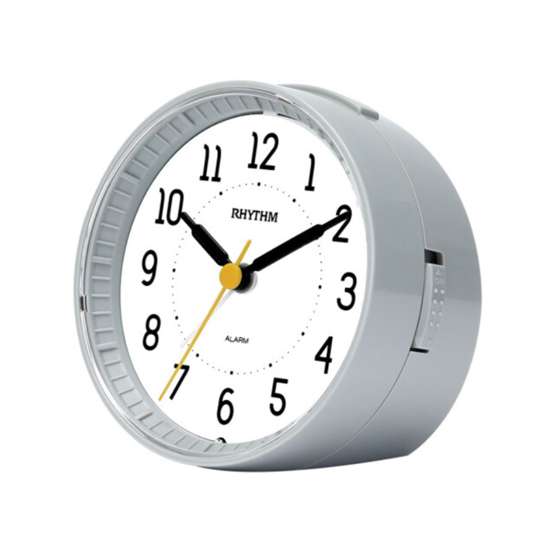 Rhythm Super Silent Grey Alarm Clock CRE850BR08