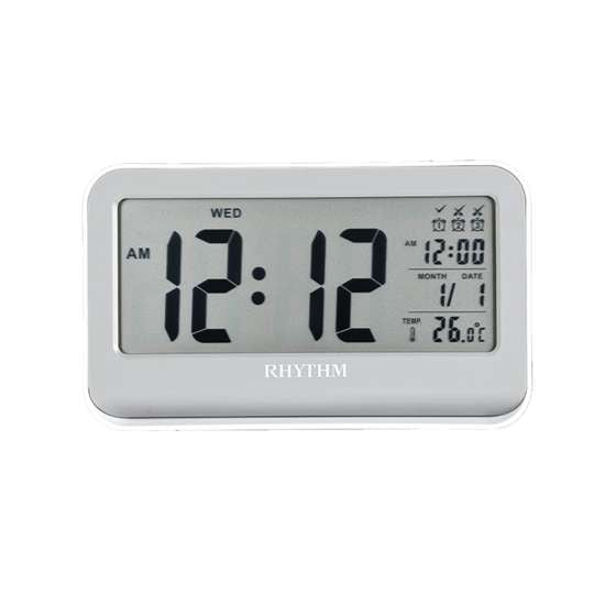 Rhythm Digital Table Alarm Clock LCT097-NR03 LCT097NR03 (Singapore Only)