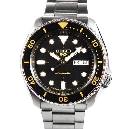 Seiko 5 Automatic SBSA007 Made in Japan Black Dial Sports Watch