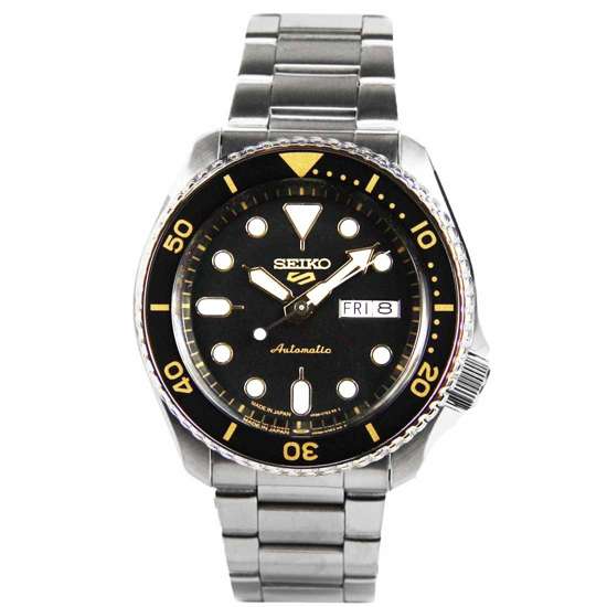 Seiko 5 Automatic SBSA007 Made in Japan Black Dial Sports Watch