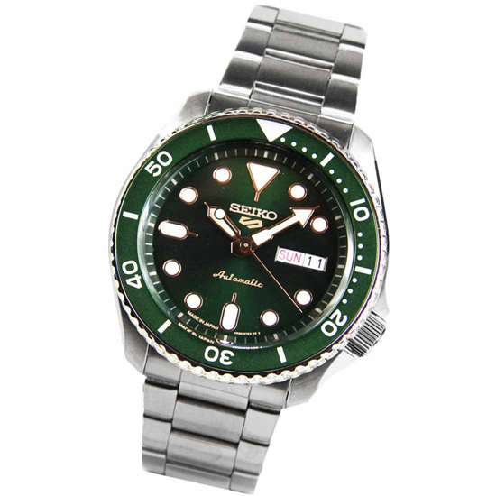 Seiko 5 Automatic SBSA013 Made in Japan Green Dial Sports Watch