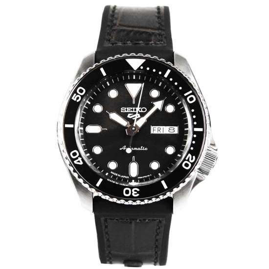 Seiko 5 Automatic SBSA027 Japan Made Leather Rubber Watch