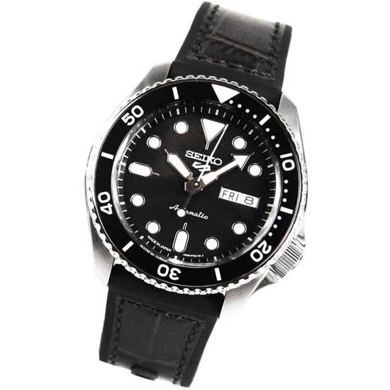 Seiko 5 Automatic SBSA027 Japan Made Leather Rubber Watch
