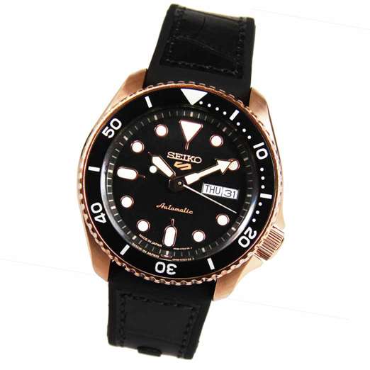 Seiko 5 Automatic SBSA028 Japan Made Leather Rubber Watch