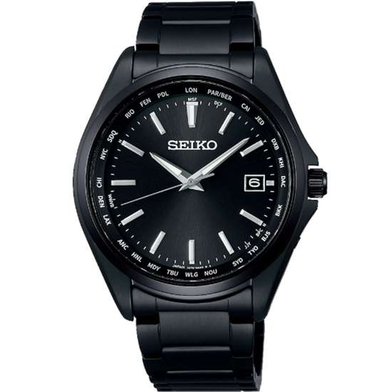 Seiko Selection SBTM333J1 SBTM333J SBTM333 Black Dial Solar Watch