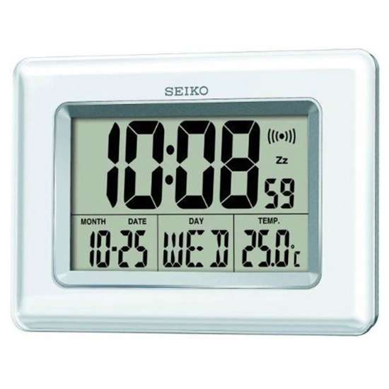 Seiko LCD Digital Desk Wall Clock QHL058 QHL058W