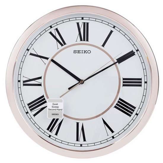 Seiko Rose Gold Wall Clock QXA614P QXA614PN QXA614-P