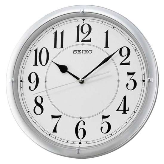 Seiko QXA637S QXA637SN Silver Wall Clock
