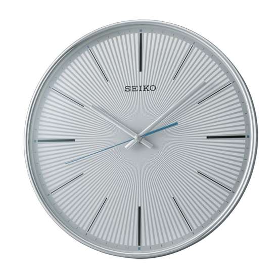 Seiko Silver Wall Clock QXA733S QXA733SN
