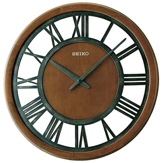Seiko Rustic Wood Wall Clock QXA735B QXA735BN QXA735-B (Singapore Only)