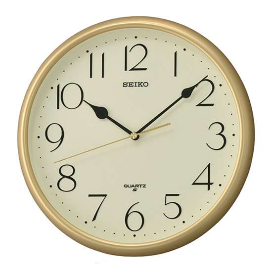Seiko Quartz Gold Classic Wall Clock QXA747GT QXA747G