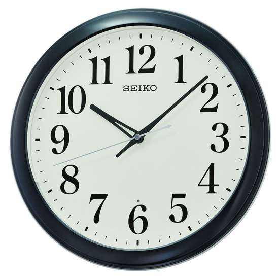Seiko QXA776K QXA776KN Metallic Black Wall Clock