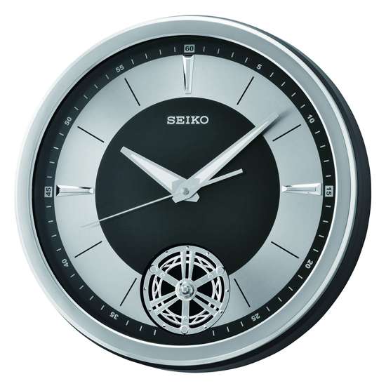Seiko Pendulum Aluminum Wall Clock QXC240K QXC240KN