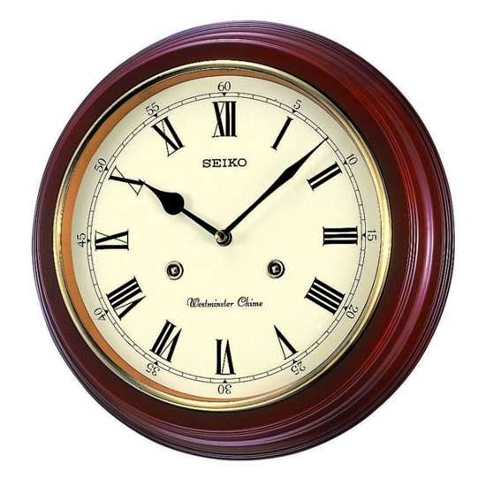 Seiko Westminster Chime Wooden Wall Clock QXH202B QXH202BN (Singapore Only)