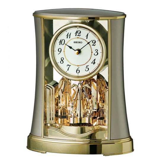 Seiko QXN227G QXN227GN Gold Anniversary Mantel Table Clock
