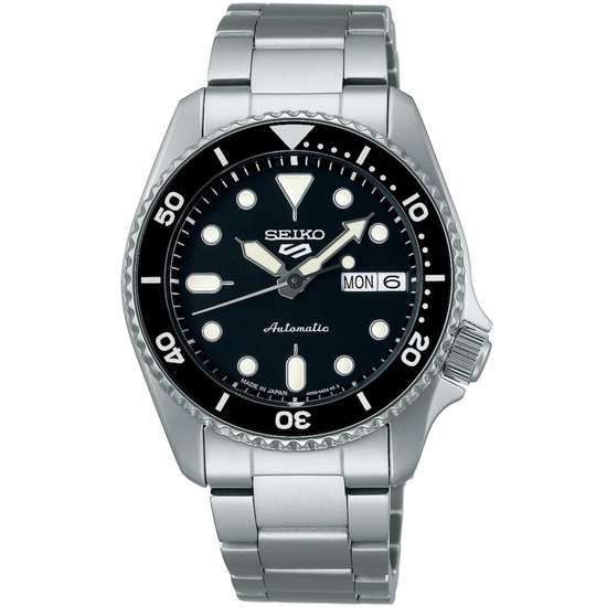 Seiko 5 Sports SBSA225 SKX Style Black Dial Mechanical JDM Watch