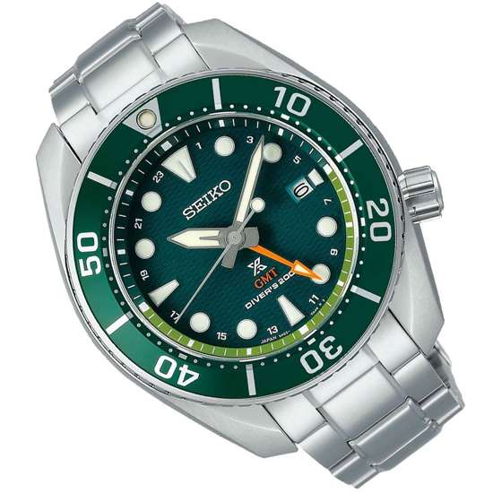 Seiko Sumo GMT Prospex SFK003J1 SFK003 SFK003J Green Dial Mens Diving Watch