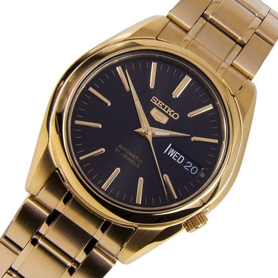 Seiko 5 Automatic Gold Watch SNKL50K1 SNKL50 SNKL50K