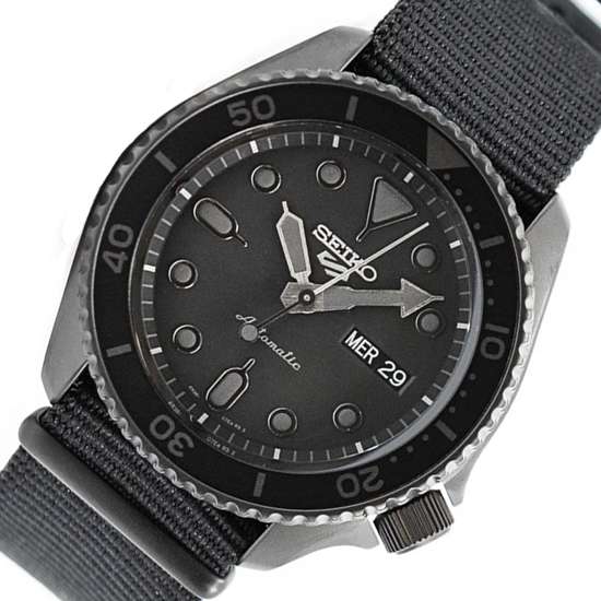 Seiko 5 Sports SRPD79K1 SRPD79 Black Nylon Automatic Watch