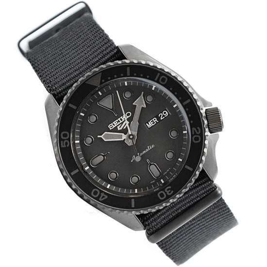 Seiko 5 Sports SRPD79K1 SRPD79 Black Nylon Automatic Watch