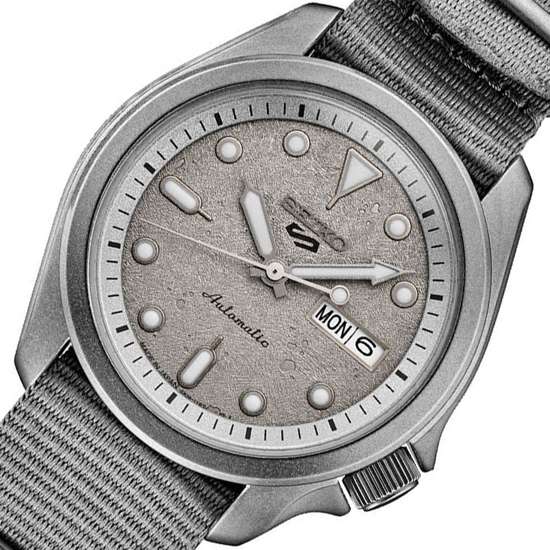 Seiko Cement Automatic SRPG63K1 SRPG63 SRPG63K Grey Nylon Watch