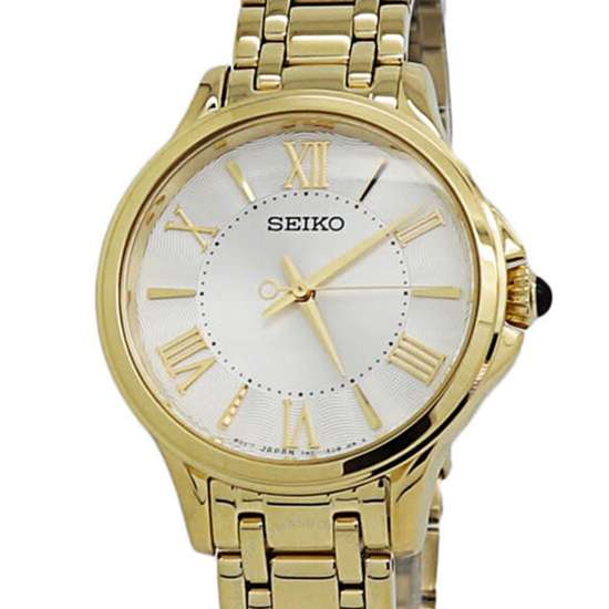 Seiko Quartz Ladies SRZ528P1 SRZ528 SRZ528P Gold Watch