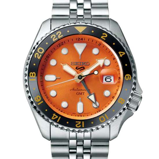 Seiko 5 Sports GMT Orange Dial SSK005 Automatic Watch