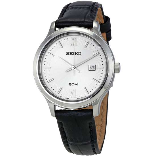 Seiko Classic SUR703P1 SUR703 SUR703P Ladies Leather Watch