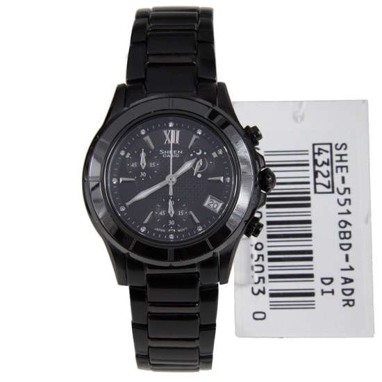 Casio Sheen Womens Black Watch SHE-5516BD-1 SHE-5516BD-1A