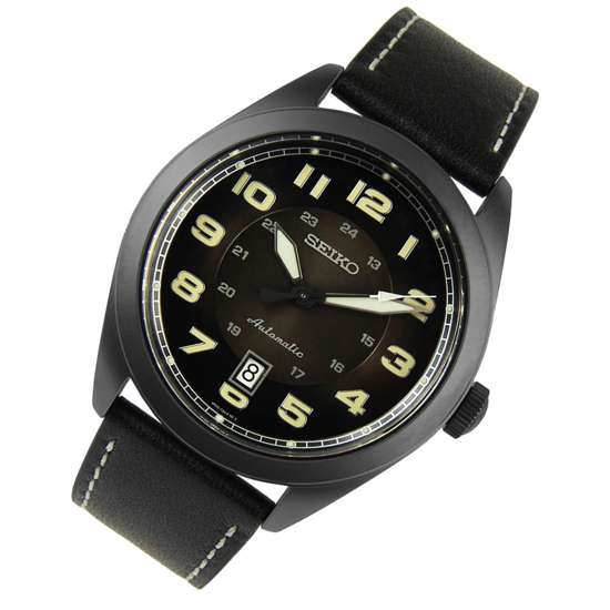 Seiko Automatic Leather Watch SRPC89 SRPC89K1