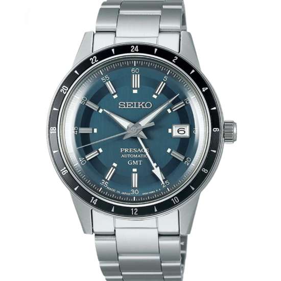Seiko Style 60s Presage SSK009 SSK009J SSK009J1 Blue Dial Mechanical Watch