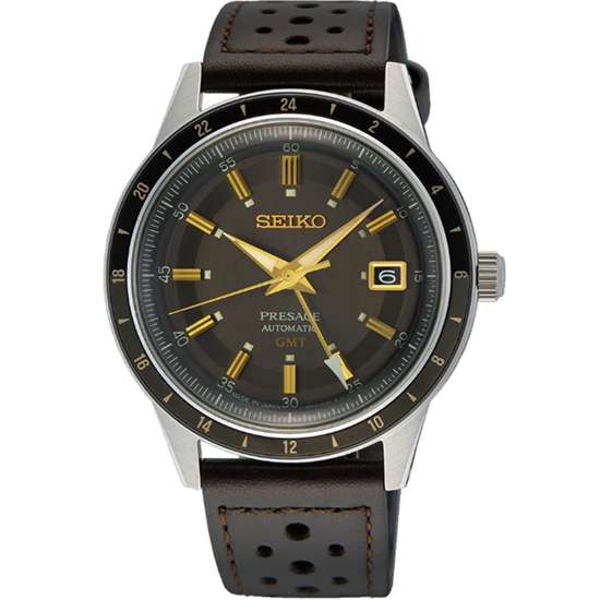 Seiko Style 60s Presage SSK013 SSK013J1 SSK013J Black Dial Mechanical Watch