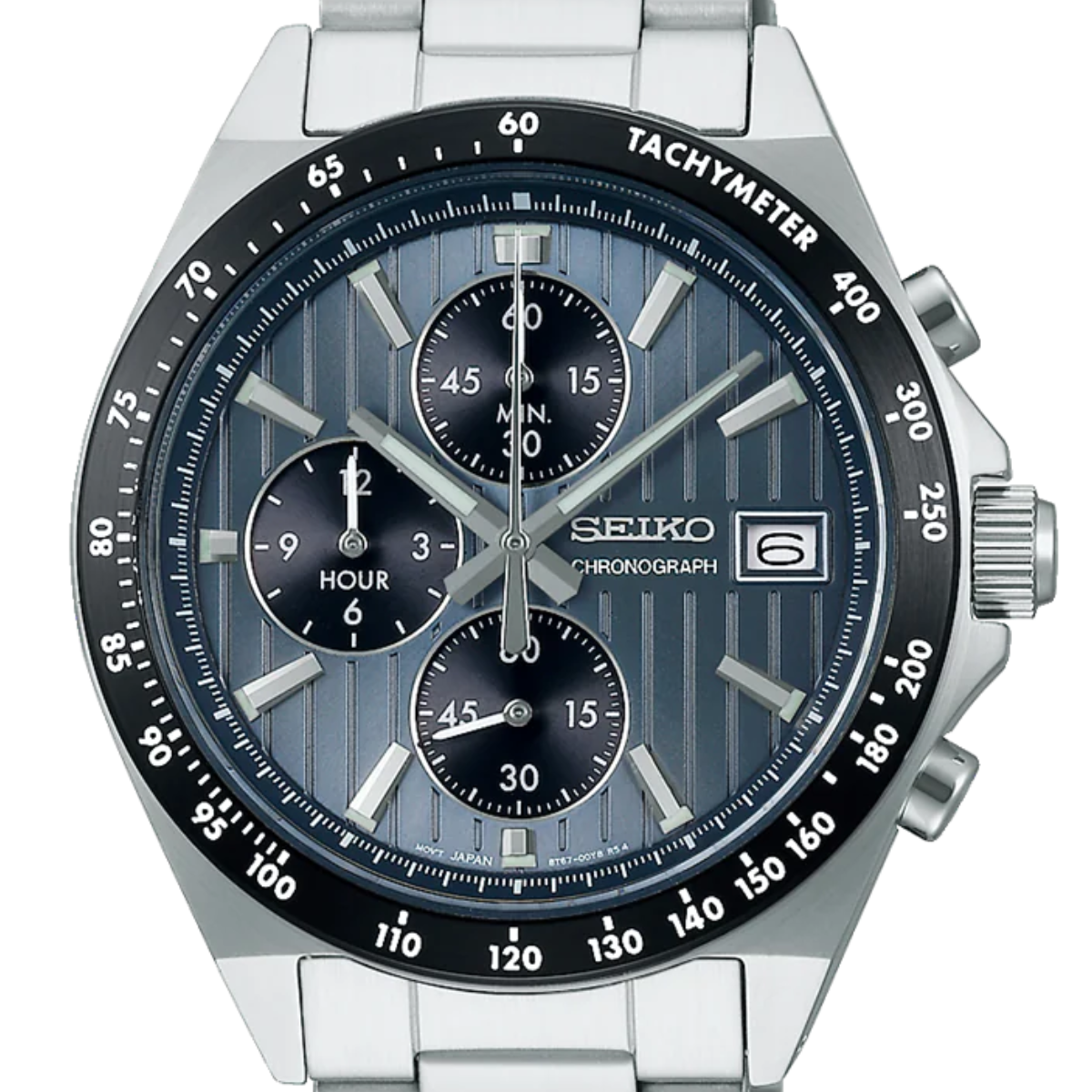 Seiko Selection S-Series SBTR041J SBTR041 Quartz Chronograph Blue Dial Mens Watch