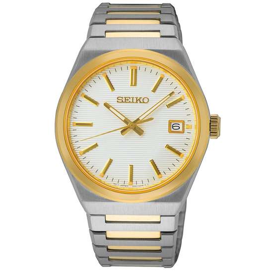 Seiko Classic SUR558P1 SUR558 SUR558P White Dial Quartz Mens Watch