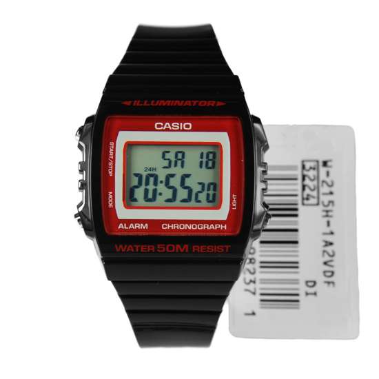 W-215H-1A2 Casio Black Sports Watch