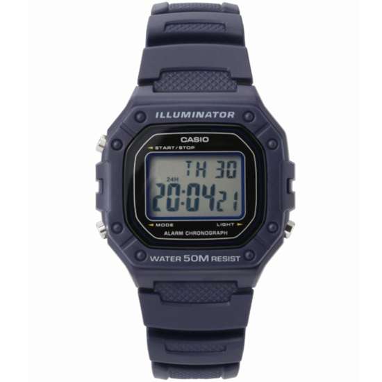 Casio Digital Alarm Watch W-218H-2AV W218H-2A