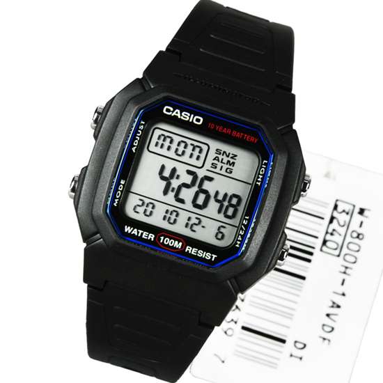 Casio Digital W-800H-1AVDF mens watch